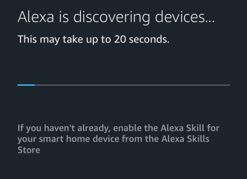 Alexa finder enheder i HomeSeer